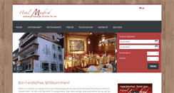 Desktop Screenshot of hotelmanfred.at